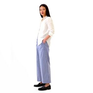 Gap Factory Easy Wide Leg Blue Stripe Pants